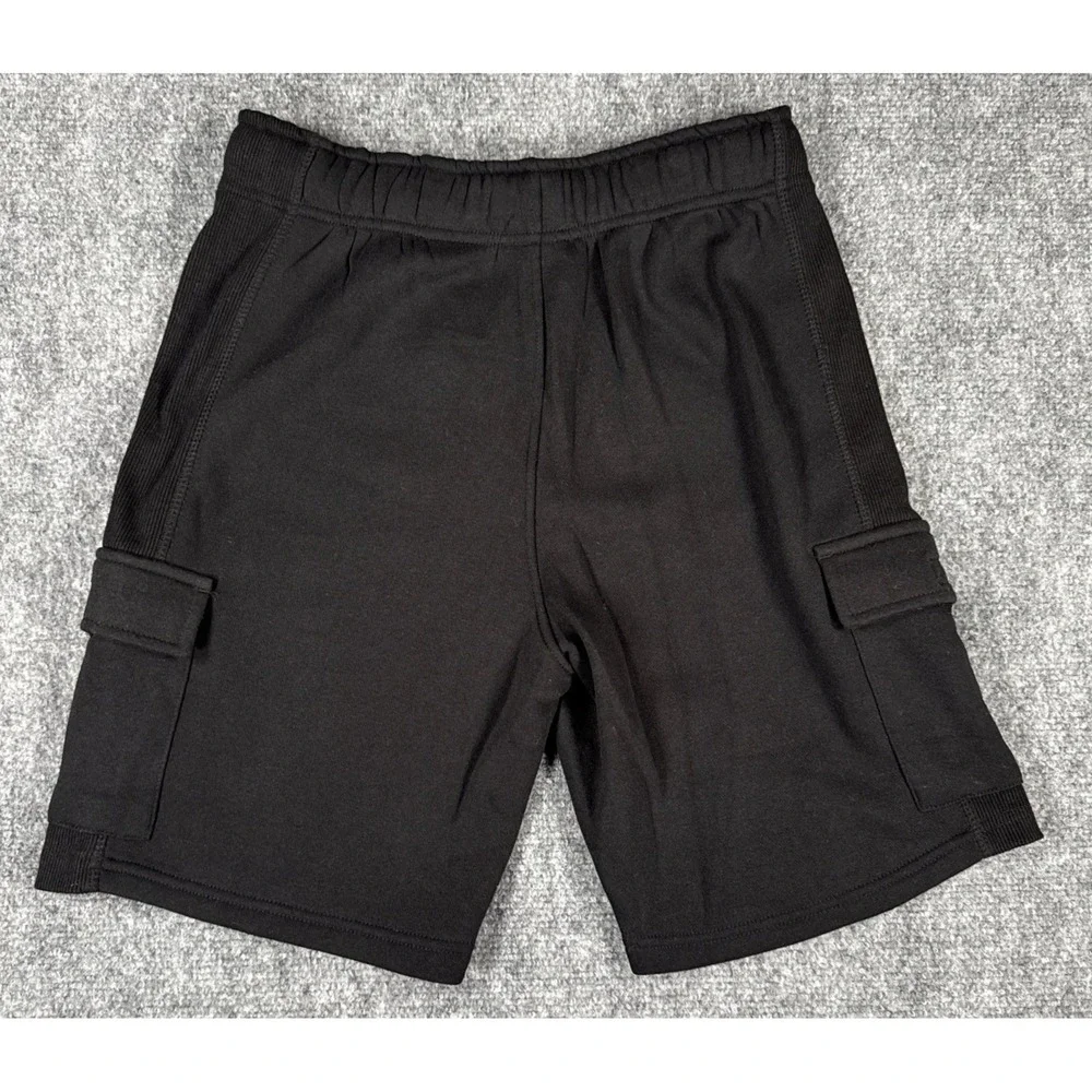 New Balance Boys Large 14/16 Black Fleece Cargo Shorts NWT